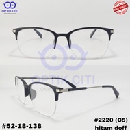 Kacamata Half Frame Pria Wanita Bulat 2220 Ringan Grade Premium
