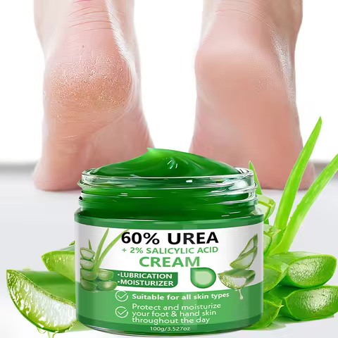 Aloe Vera 60% Urea Cream 100g 2% Salicylic Acid Hydrating Exfoliating Lotion For Dry Cracked Hand Fo