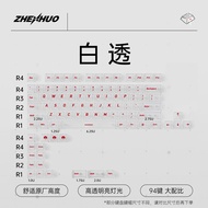 Customizable Foggy Transparent Keycap Kit 68/75 Keys