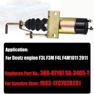 Earlyred 12V Fuel Shut Off Solenoid 1502-12C7U2B2S1 Stop Solenoid Valve 366-07197 SA-3405T Compatibl