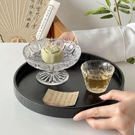 Carved Glass Tray Size 4.5 Inches (A-37)