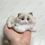 new Long Hair Cat Kitty Taba Squishy Silicone Persian Cat Handmade Kitten Squeeze Toy Mochi Toy Hand