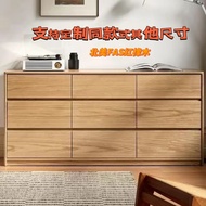 💘&amp;Floor Nine-Drawer Cabinet TV Cabinet Wall Locker Bedroom Tailstock Storage Cabinet Drawer Storage Cabinet Solid Wood C