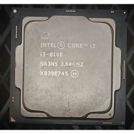 Intel 8th Generation CPU I3-8100 (used)