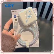 LXY Bow Ribbon Apple Charger Protective Case Suitable for Apple 17/17pro Fast Charge 40 Charger Prot