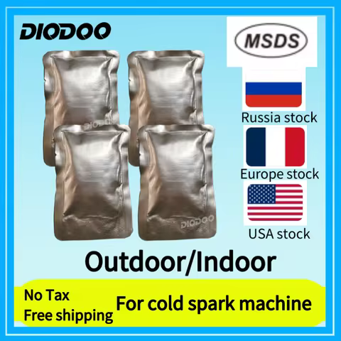 1-100bag Ti Powder 100g 750W Cold Spark Machine 750W Sparkular Machine DMX Wedding Sparkler Machine 