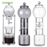 DOREEN Ice Dripper Coffee Maker, Slow Drip Technology Adjustable Water Flow Cold Brew Coffee|Elegant Design Portable 600ml Reusable Iced Coffee Brewer Coffee Lover Gift