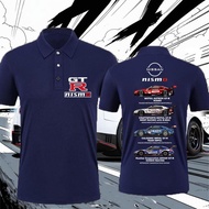 polo for men Sports Nissan GTR Nissan Polo Shirt GTR Fashion Cotton polo shirt S-3XL washable and #0