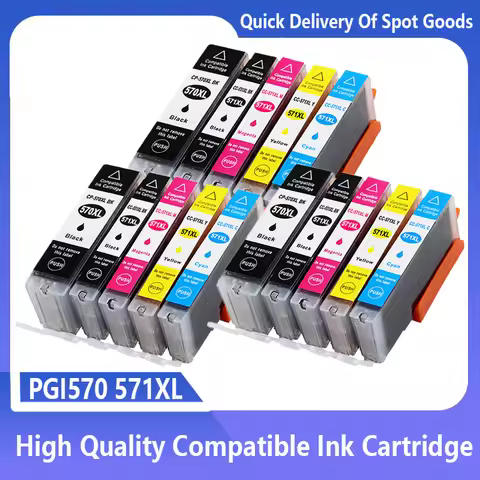 For Canon PGI 570XL CLI 571XL PGI570 Compatible Ink Cartridge For Canon PIXMA TS5050 TS5051 TS5053 T