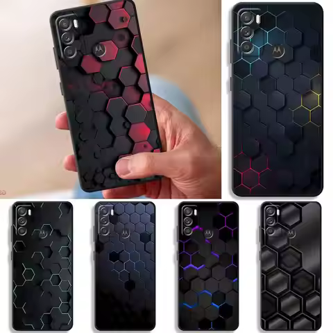 Carbon Fiber Phone Case for Motorola Moto G30 G50 G51 G60S G22 G32 G52 G53 G73 20 30 40 Pro 20 Lite 