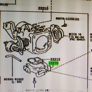 TOYOTA PRADO 90/95 5VZFE IDLE SPEED CONTROL.22270-62050