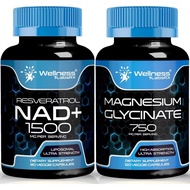 Magnesium Glycinate Capsules - 750mg - Magnesium Supplement High Absorption Supplement │ NAD Supplem