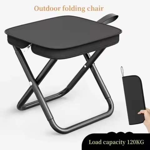 Outdoor Folding Pencil Case, Small Horse Tie Pocket Stool, Portable Fishing Stool, Camping, Tourism,