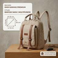 3 in 1 backpack, 3 functions, can be a backpack, sling bag and carry, fits 14 in laptop, suitable fo