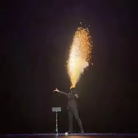 Jet by ZF Magic Tricks Multifunctional Fountain Card Fountains with Pyro System Professional Stage I