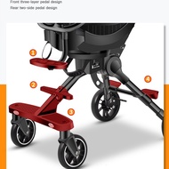 BAOBAOHAO D8 Baby Stroller Pram 2 Way Pushchair Tricycle Foldable Cabin Size for Toddler Kids 1-2-3-4 Years