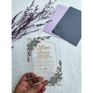 Kad Kahwin Premium Acrylic VIP Wedding Invitation Card Premium crystal