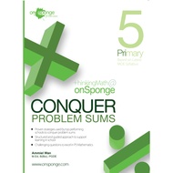 OnSponge Primary 5 Conquer Problem Sums Math Assessment Book Math Exercise Book