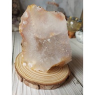 [Stars] Natural Sakura Agate Raw Ore Ornaments Water Drop Pendant/Amethyst Cave Amethyst