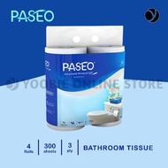 [YOOBIE] Paseo Elegant Toilet Core Emboss 4roll 300 Sheets - Toilet Tissue Roll Core Emboss 4roll 300sheets