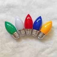 C35LED Colorful Sharp Bulb Integrated Full Bright Color Bulb E27B22 Electric Candle Holder Candle Li