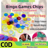 Colored Game Chips, Bingo Counters, Bingo Markers, Play Tokens Colored, Bingo Discs, Game Counters