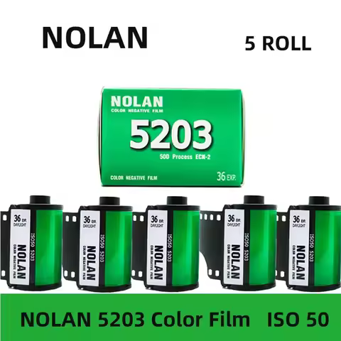 1-5 Roll Nolan 135 Color Film 5203 Roll Negative Film ECN2 Processing Iso 50 36EXP/Roll For Kodak M3