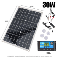 [COD Stok Ready Jakarta] enaga surya 1 paket lengkap 60W 100w solar panel sel Panel Tenaga Surya wat