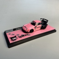 Decode 1: 64 Kuromi Porsche RWB964 993RWB hellokitty Alloy Car Model