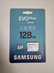 Samsung  microSD card 128GB with adapter (EVO Plus) (speed up to 130MB/s)全新三星原裝行貨記憶咭 $ 250