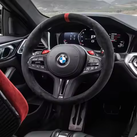Hand Stitched Non-slip Car Steering Wheel Cover for BMW M Sport G30 G02 X5 F40 F41 g82 M4 DIY Soft S