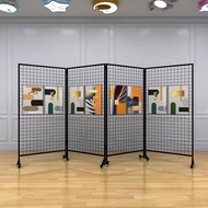 Folding Grid Display Stand Kindergarten Painting Exhibition Calligraphy Art Painting Works Exhibitio