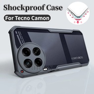 For Tecno Camon30 Camon 30 20 30S Pro 4G 5G Phone Case Clear View Transparent Acrylic Back Cover Sho
