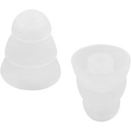 4 Pairs Triple Flange Compatible with Shure SE215 Pro Ear Tips Noise Reduce Silicone with 2mm Connec