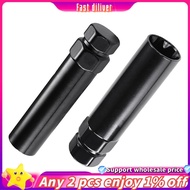 JR-7 Spline Lug Nut Key 6 Spline Lug Nut Socket Removal Tool, 2 PCS Dual Hex Drive Aftermarket Wheel