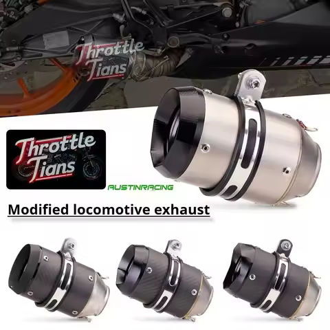 51mm 60mm Universal Motorcycle Exhaust Inlet Muffler Pipe Exhaust Pipe Tailpipe Straight Pipe High D