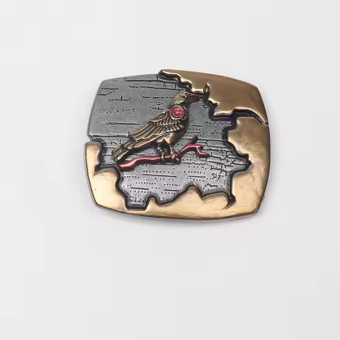 1 Belt Buckle, Retro Western Cowboy Style Belt Buckle, Unique Wide Belt Buckle