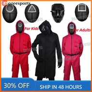 Squid Game Cosplay Red Costume Jumpsuit Boss Suit Halloween Party Costume Party Supplies for adults 