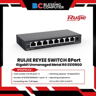RUIJIE REYEE SWITCH 8 Port Gigabit Unmanaged Metal RG ES108GD