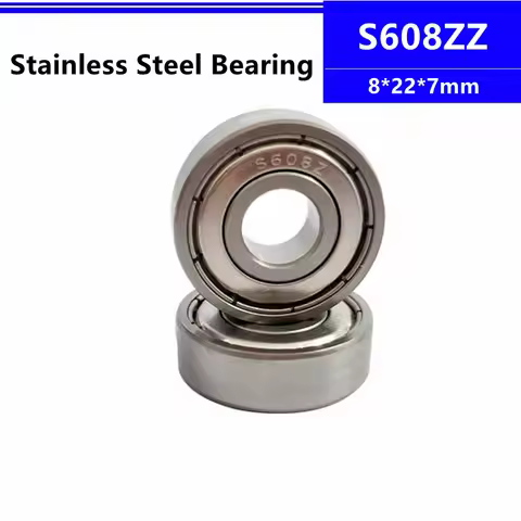 50/100pcs S608ZZ 8*22*7mm Stainless Steel Deep Groove Ball Bearing 8x22x7mm s608 s608z SB608ZZ