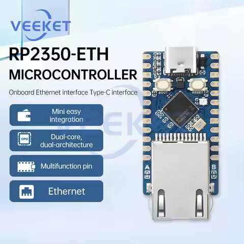 RP2350-ETH Micro Controller Development Board For Raspberry Pi RP2350 CH9120 Ethernet Network For Ar