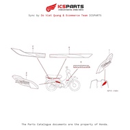 Sticker - Decal (C100M4) (F32-1-A) HONDA Super Dream (C100 M1-M4-M6) Parts Catalogue