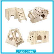 [ Hamster House, Hamster Corner House, Wooden Hamster House, Pet Hideaway for Rat Chipmunk Hamster