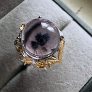 紫海膽花水晶 s 925 銀