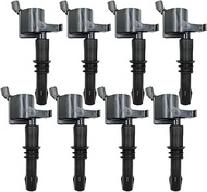 8PCS N51WSTAR Straight Boot Ignition Coil Packs Compatible With Ford Lincoln Expedition Explorer F-1