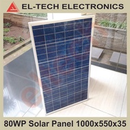 80WP 18V 35X550X1000MM SOLAR CELL PANEL TENAGA MATAHARI SURYA POLY CL