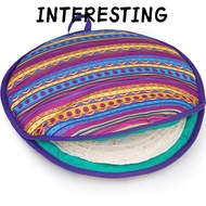 INTERESTING Tortilla Warmer Pouch, Insulated Heat 12 Inch Tortilla Keeper, Premium Reusable Keeps Wa