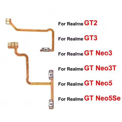 For Realme GT 2 3 Neo 3 3T 5 5Se GT2 Master Volume Power Flex Cable On OFF Power Volume Buttons Flex