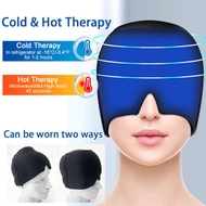COD Migraine Relief Cap Gel Headache Migraine Relief Cap Tension Head Massager Pain Cooling Hot Ther