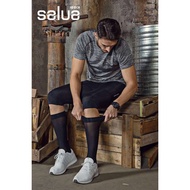 KOREA SALUA: KNEE SOCKS GERMANIUM+TOURMALINE COMPRESSION BLACK FREE SIZE A00301 ️韩国 圣萝亚: Aqua 锗托玛琳Sp
